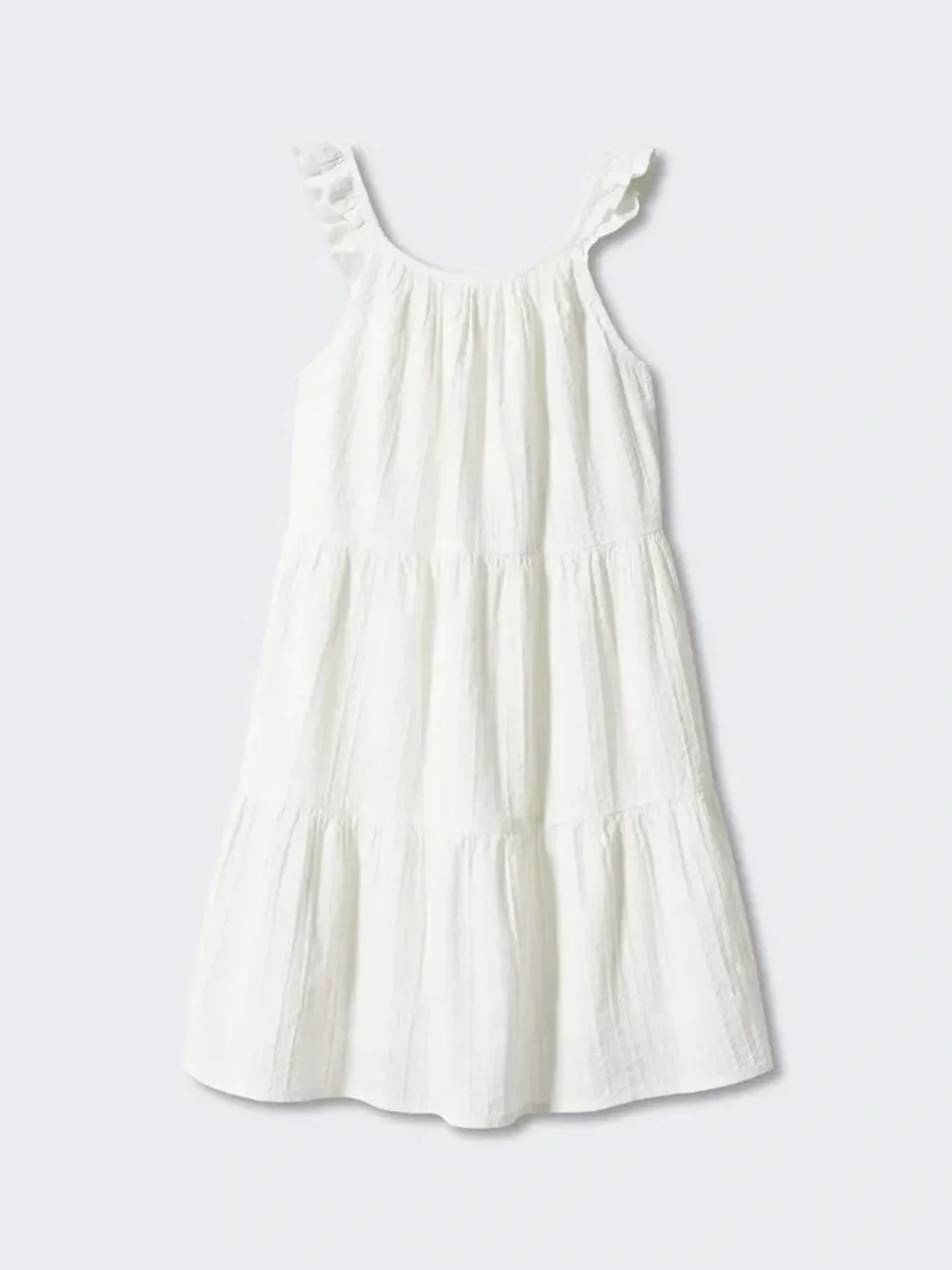 MNG ~ Mango Kids Flutter Detail Sleeve Pure Cotton A-Line Dress / Size 10 / NEW